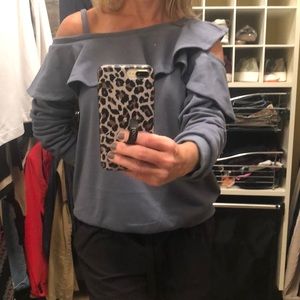 Cold shoulder sweatshirt